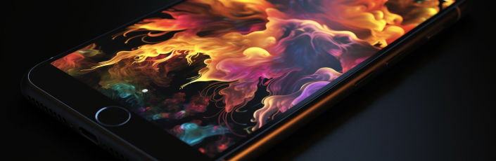 rodrigo3vium_An_iphone._In_the_style_of_ablaze_colors_and_light_36fb6025-354d-412d-9024-75ff799ec921